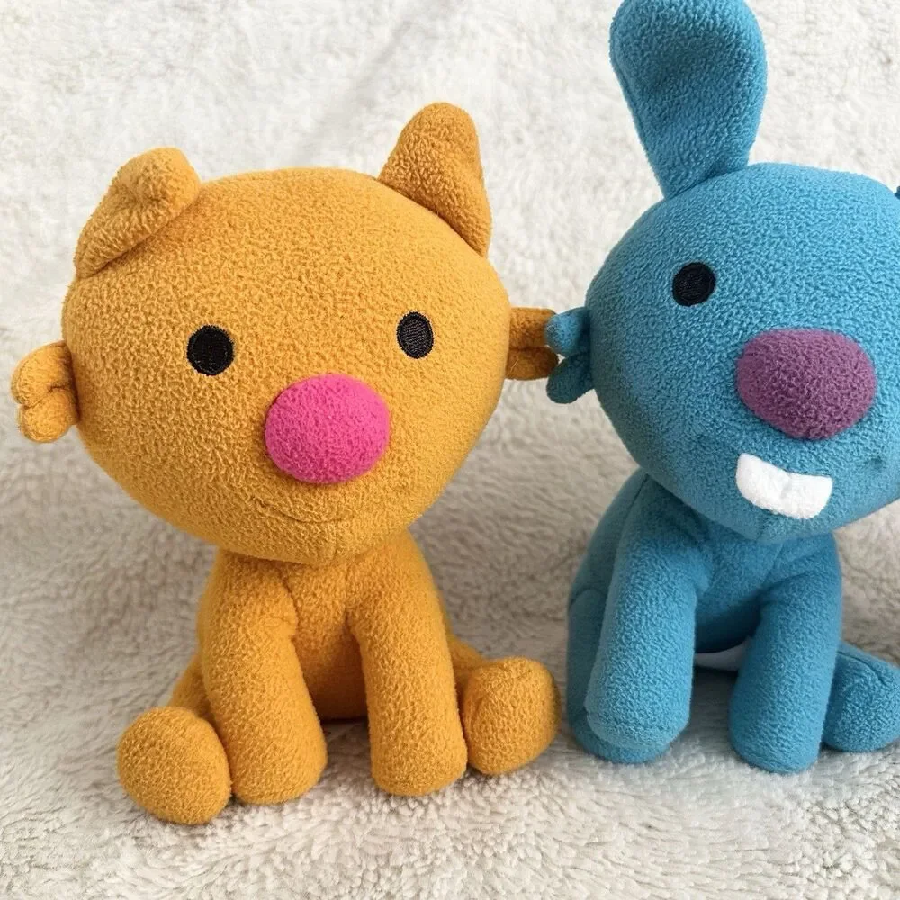 Sago Mini Plush Lot Of 3 Jinja Cat Jack Bunny Harvey Dog 7” Lot Of 3 Toy